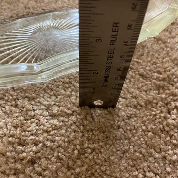 Vintage Large clear pressed GLASS boat shape BOWL dish celery serving depression - Picture 3 of 6